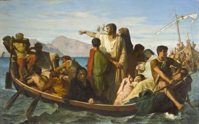 Tiberius Exiles by Félix Joseph Barrias